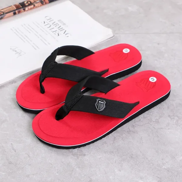 Men Flip Flops High Quality Brand Men's Slippers Hot Sale Beach Sandals Non-slip Fashion Hombre Casual House Slippers - Image 6