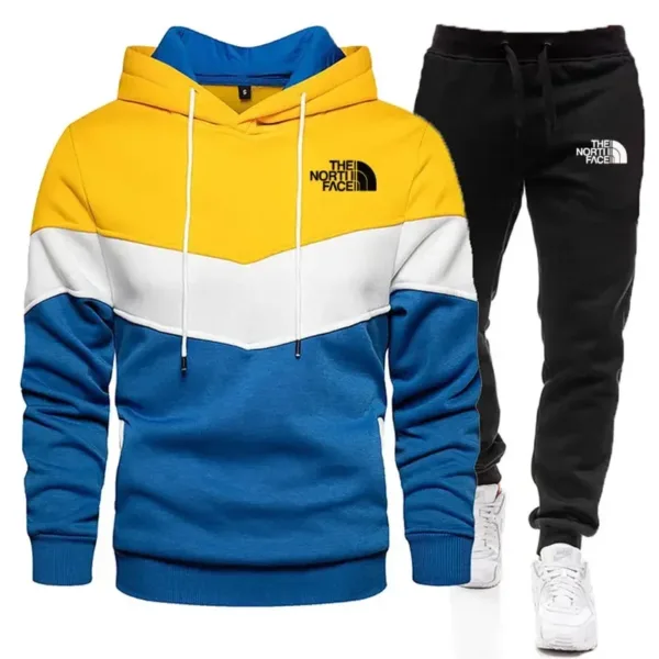 Men'S Spring And Autumn Printed Pullover Hoodie Trousers Two-Piece Outdoor Street Leisure Fashion Fitness Sportswear Suit - Image 8