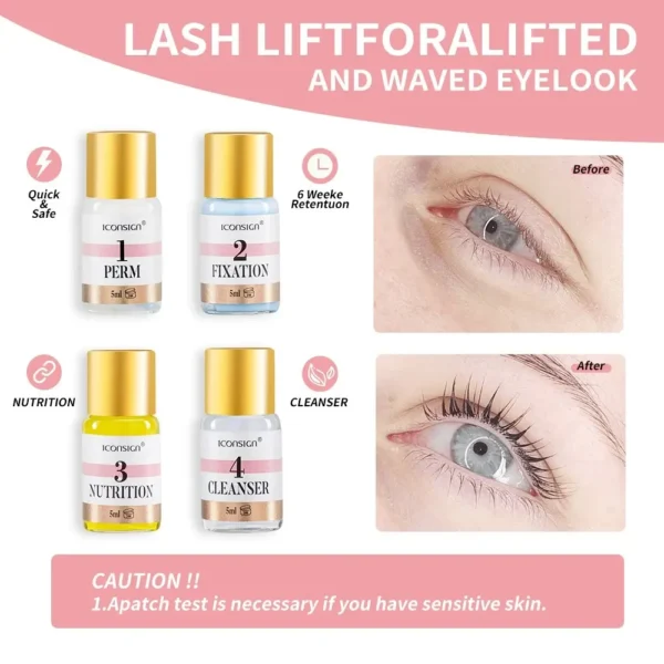 ICONSIGN Lash Lift And Brow Dye Tint Kit Lifting Eyelashes Brow Lamination Lash Lifting Set Eyes Makeup Tools - Image 7