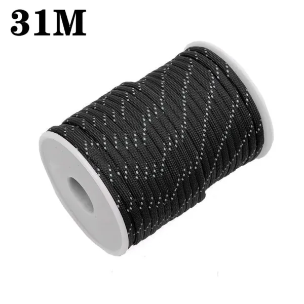 Reflective Tent Rope 550 Paracord Cord 7 Strands 4mm Camping Survival Accesorios Warning Parachute Line Hiking Canopy Lanyard - Image 3