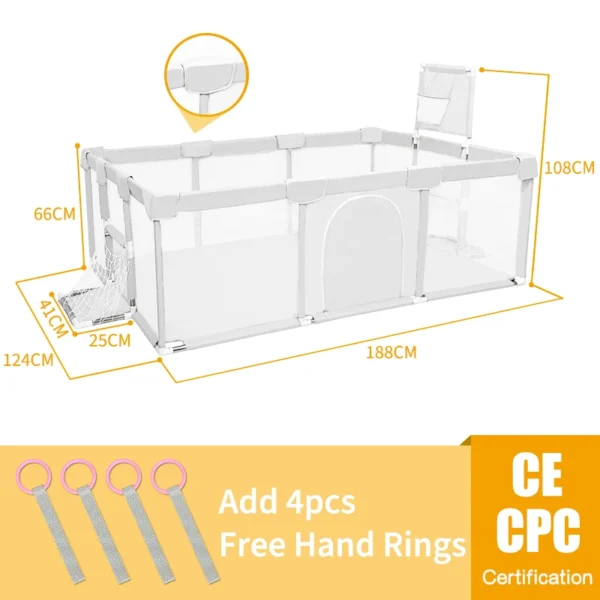 PANGDUBE Baby Playpen for Children Baby Playground for 6 months~6 Years Old Kids Baby Activity Fence Baby Games Park - Image 18