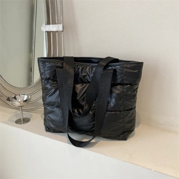 Quilted Cotton Tote Bag - Image 3