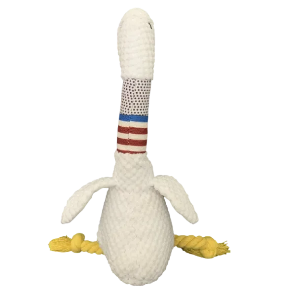New Pet Dog Plush Sound Toy White Geese Coarse Grain Velvet Bite Resistant Long Necked Duck Toy Supplies Interactive Dog Toys - Image 10