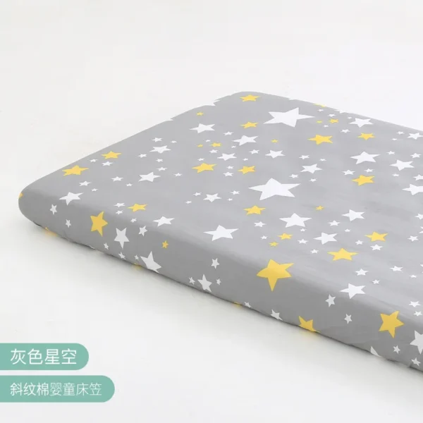 120*60cm Cotton Crib Pad For Children Waterproof Breathable Knitted Bed Sheet For Babies Mattress CoverFor Newborns - Image 4