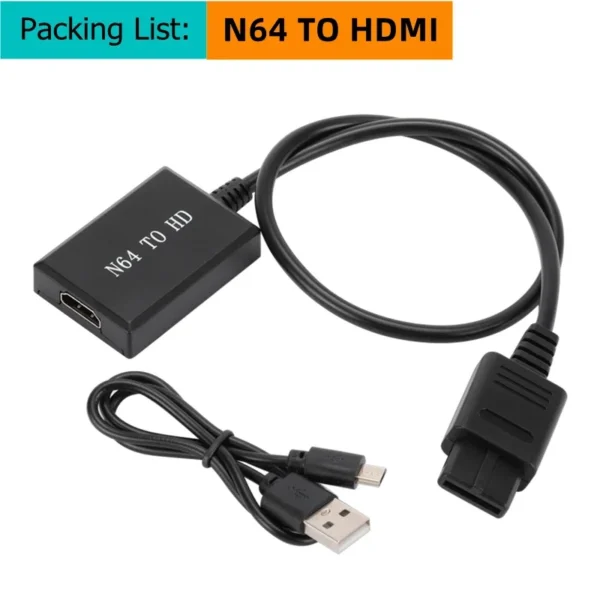 HD 1080P N64 PS2 Wii Xbox to HDMI-Compatible Cable Game Console HD TV for HDMI Cables Plug and Play Nintendo 64 To HDMI Converte - Image 4
