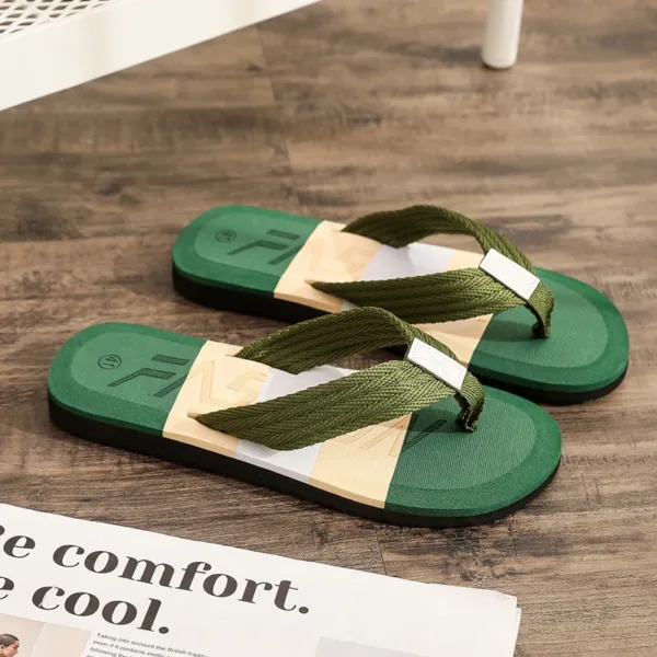 Men Flip Flops Slides 2024 Trend Summer Anti-skid Man Slippers Outdoor Light Casual Beach Male Sandals Household Slides for Men - Image 5