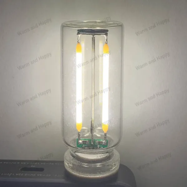 LED Retro Edison Light Bulb 0.3W DC5V USB Dimming Touch Tube Light Source Mobile Power Light Night light Bedside Light Laptop - Image 3