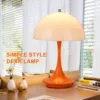 LED mushroom small table lamp portable USB charging dimmable flower bud lamp bedroom bedside lamp - Image 2