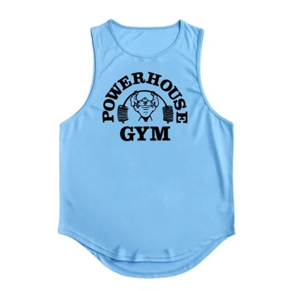 Men's Singlets Top for Fitness Gym T-shirts Suspenders Man Bodybuilding Shirt Vests Stringer Sleeveless Sweatshirt Clothing Vest - Image 7