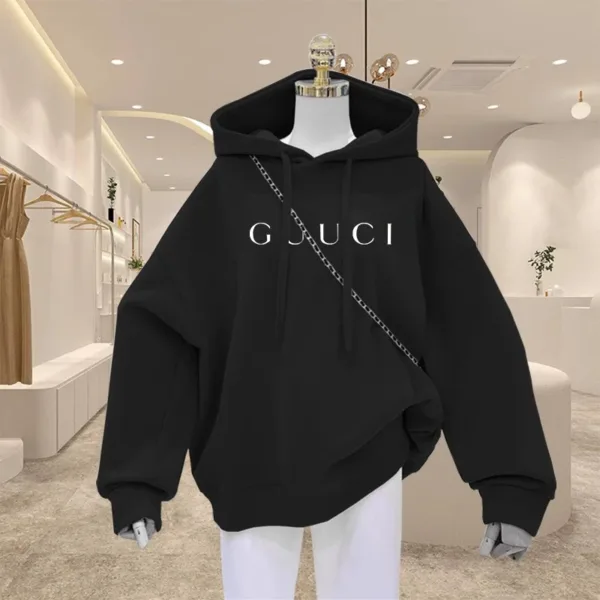 High Quality Print Fleece Hoodie Women's Fashion Graphic Loose Casual Sweatshirt New Designer Ladies Hooded Pullovers Clothing - Image 10