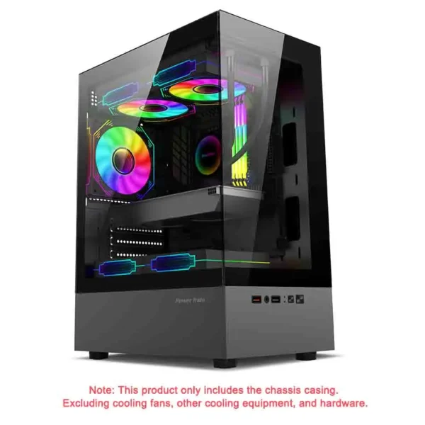 Power Train Illusionary Realm Desktop Computer Case Seaview Room Side Transparent M-ATX/ITX Chassis Support 240 Water Cooler - Image 8