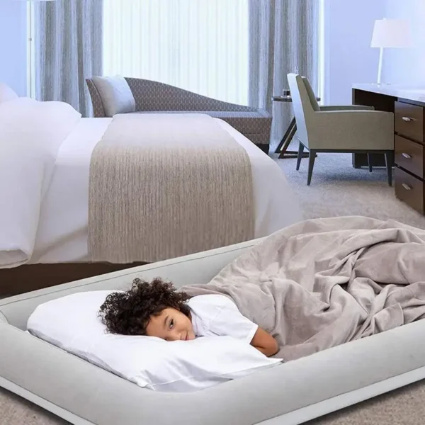 Inflatable Travel Bed Children's Air Sleeping Bed Suitable For Baby Sleeping Pads Air Mattress Keep Kid Safe Foldable Nap Bed - Image 2