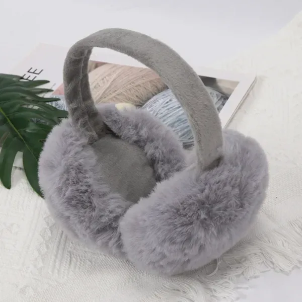 White Soft Plush Earmuffs