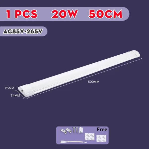 LED Kitchen Cabinet Lamps 220V 110V Led Lights Strip Lighting Fixture 10W 20W 30/50CM For Bedroom Closet Kitchen Lamp Tube Bar - Image 18