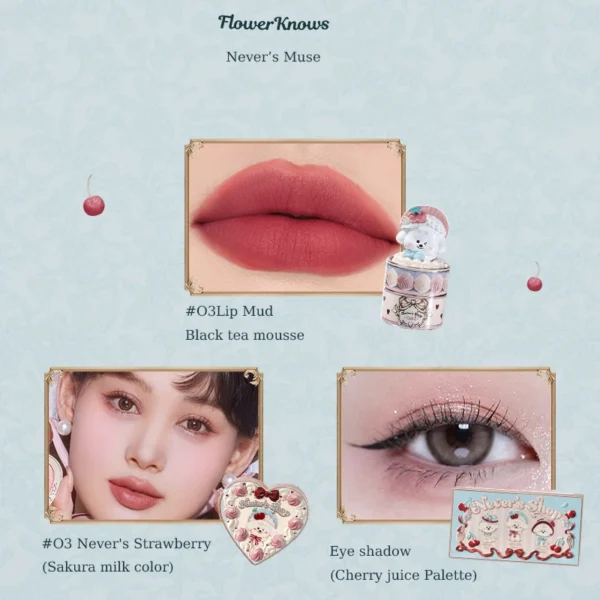 Flower Knows Never's Shop Collection All In Make Up Sets Cosmetics Full Set Lip Mud Blusher Eye Shadow Makeup Kit Professional - Image 9