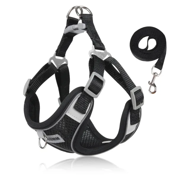 Dog Harness Leash Set for Small Medium Dog Cat Chest Strap Reflective Dog Clothes Vest Set Chihuahua Outdoor Walking Pet Supplie - Image 12