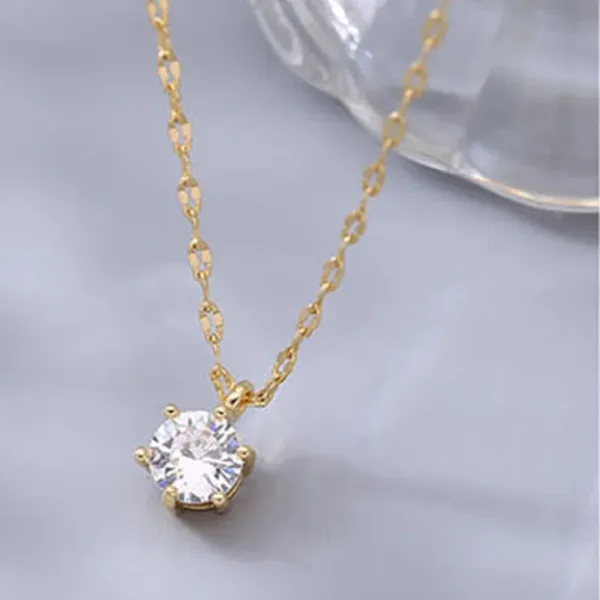 Zircon Plated Necklace Women
