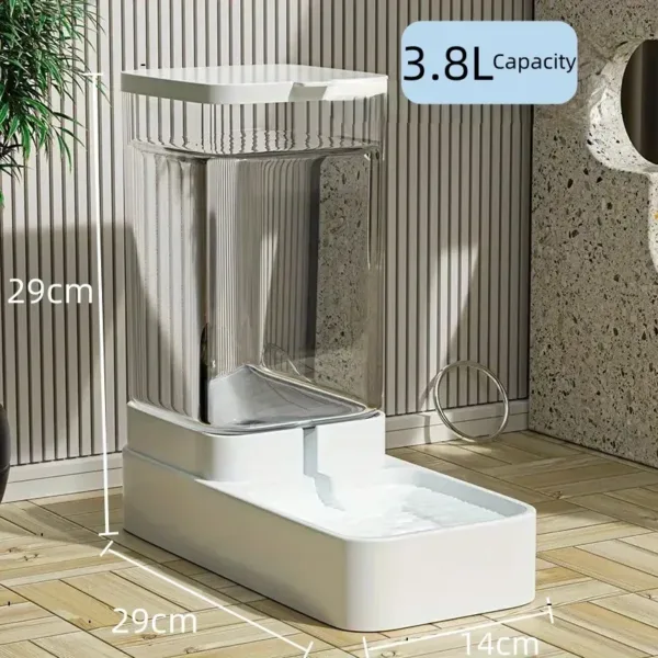 Gravity Cat Water Dispenser Automatic Dog Feeder Cat Feeder and Cats Water Dispenser Cat Feeder Food Storage Dispenser Container - Image 5