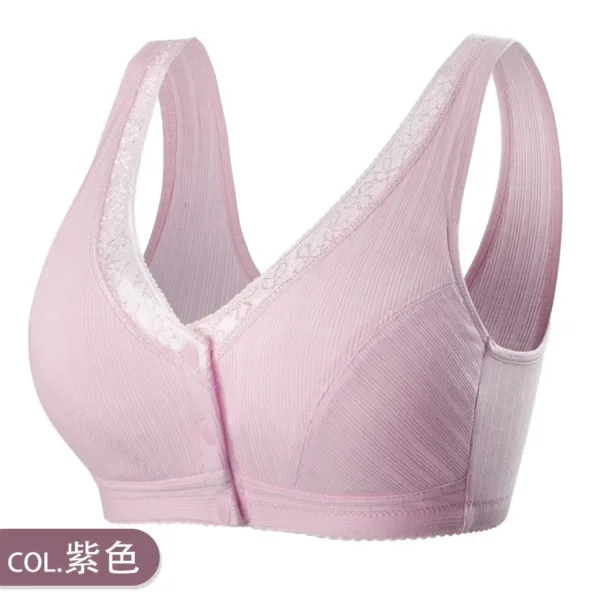Comfortable Cotton Pregnant Women Underwear Maternity Nursing Bra Breastfeeding Bra Front-Close Bralette Intimate Clothes Plus - Image 4