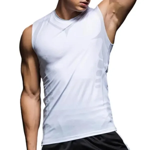 Ionic Shaping Vest Body Shaper Vest Compression Tank Top Men Slimming Tummy Vest Skin-friendly Tummy Control Sleeveless Shirts