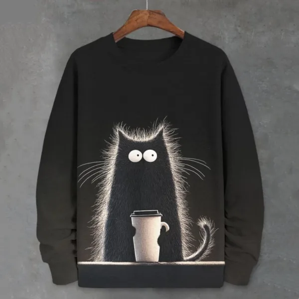 Teacup Cat 3d Print Woman Clothing Funny Women Hoodie Fashions Long Sleeve Pullover Tops Oversized Hoodies For Autumn/Winter - Image 9