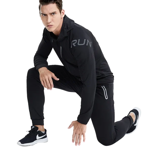 Quick Dry Men's Running Jacket Training Sportswear Set Gym Fitness Compression Sport Suit Jogging Tight Sportswear Clothes Male - Image 7