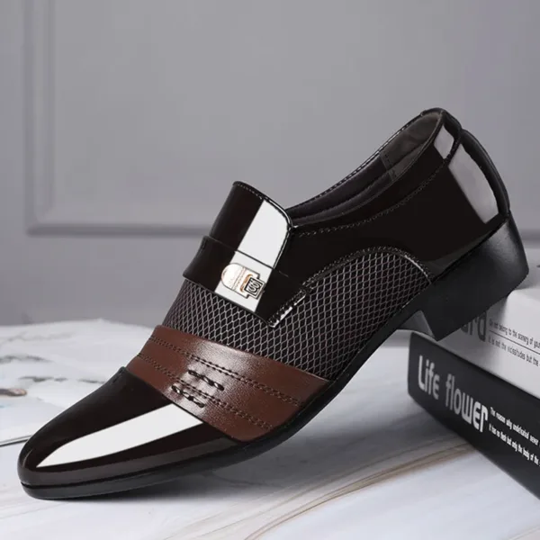 Shoes Men Slip on Men Dress Oxfords Fashion Business Dress Men Shoes 2020 New Classic Leather Men'S Suits Shoes Man Shoes2023 - Image 7