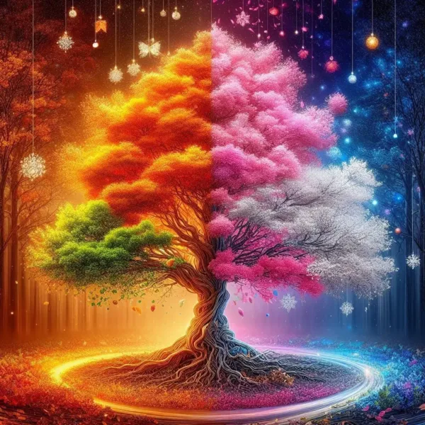 Fantasy White Tree Of Life Poster Prints For Living Room Home Decor Abstract Mythic Life Tree Canvas Painting Wall Art Aesthetic - Image 17