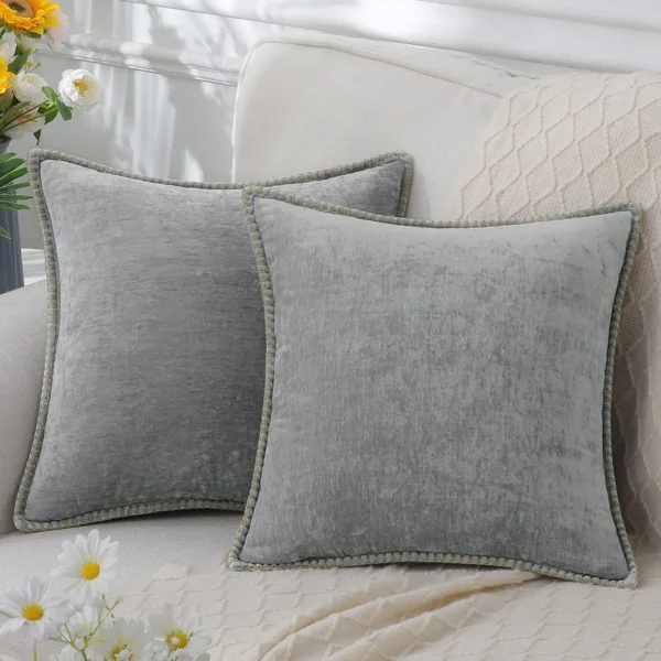 Olanly Chenille Cushion Cover 45x45 Pillow Cover 40x40cm Sofa Decorative Throw Pillow Case Soft Luxury For Living Room Decor﻿ - Image 6