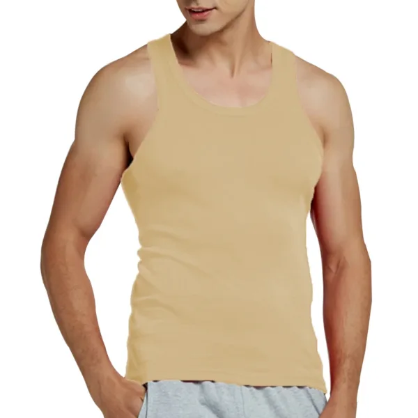 Tank Tops Men Cotton Running Vest Fitness Cool Summer Sleeveless Top Gym Sport Slim Casual Undershirt Male 9 Colors 1PCS - Image 9