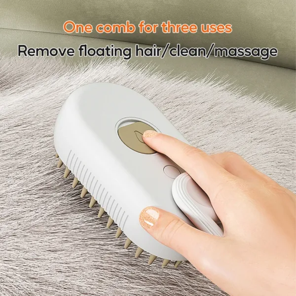 3in1 Water Dog Brush Electric Spray Pet Steam Brush Soft Silicone Hair Removal Water Brush Dog Grooming Supplies Pet Accessories - Image 15
