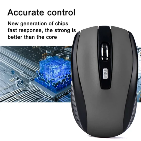 Wireless Mouse Ergonomics Mouse 2.4G Portable Mobile Optical Office Mouse Adjustable DPI Levels for Notebook PC Laptop MacBook - Image 4