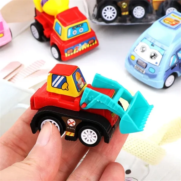Mini Tractor Car Toy Pull Back Car Children's Toys Engineering Vehicle Fire Truck Kids Inertia Cars Diecasts Toy Children Gifts - Image 8