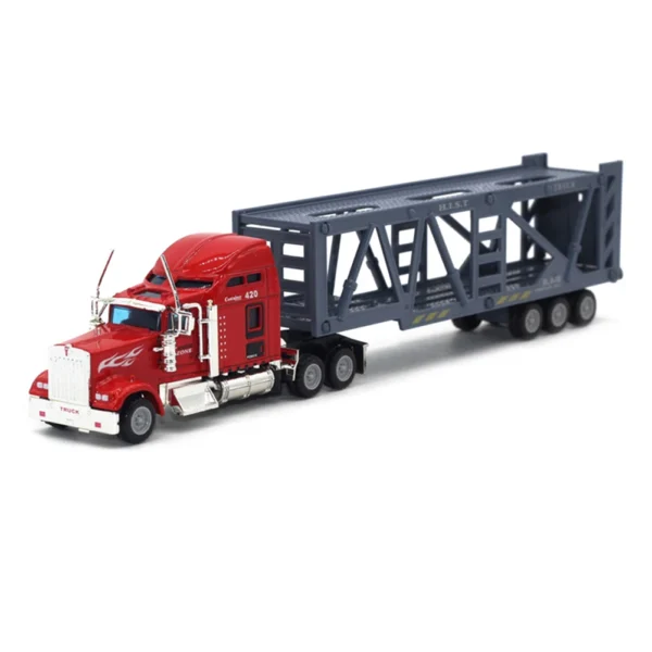 Alloy Car Carrier Truck Model Boy Christmas Toys Assembled Model Building Kits Tool 1/65 Scale Diecast Simulation Car Toys - Image 8