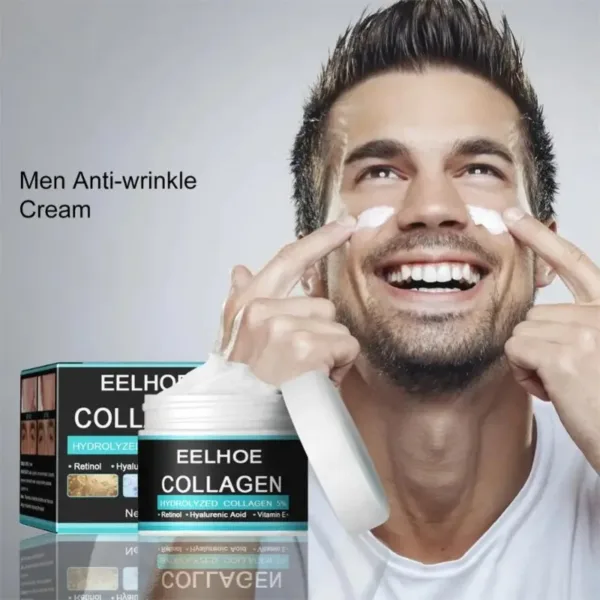 Collagen Creams For Men Anti Wrinkle Anti Aging Face Cream Firming Moisturizing Hyaluronic Acid Whitening Cream Facial Skin Care - Image 5