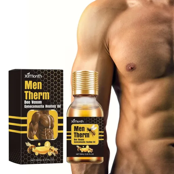 15ml Men Bee Gynecomastia Heating Oil Breast Shaping Breast Firm Massage Serum Breast Tighten Oil Skin Care - Image 6