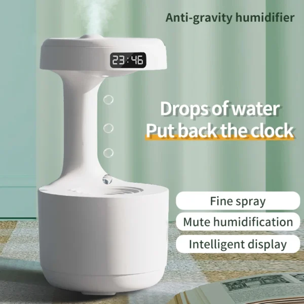 New Anti-Gravity Humidifier Desktop Mute Large Capacity Small Household Air Humidifier Bedroom Air Purification Fog - Image 2