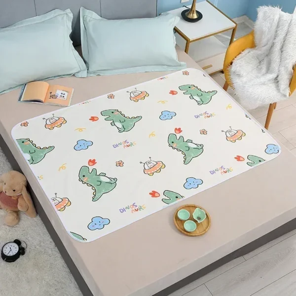 Baby Changing Mat Cover Diaper Mattress Bed Sheets for Newborn Baby Waterproof Portable Change Pad Table Floor Play Mat Reusable - Image 4