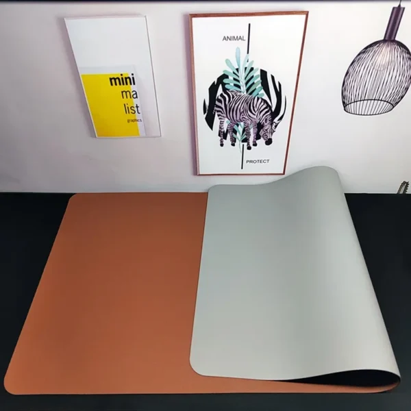 Large Mouse Pad Extra Big Non-Slip Desk Pad Waterproof PU Leather Desk Table Protector Gaming Mouse Mat for Game Office Work - Image 16