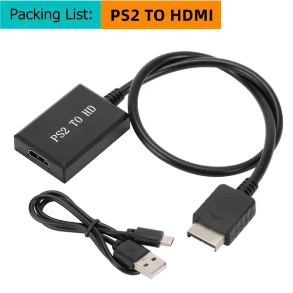HD 1080P N64 PS2 Wii Xbox to HDMI-Compatible Cable Game Console HD TV for HDMI Cables Plug and Play Nintendo 64 To HDMI Converte