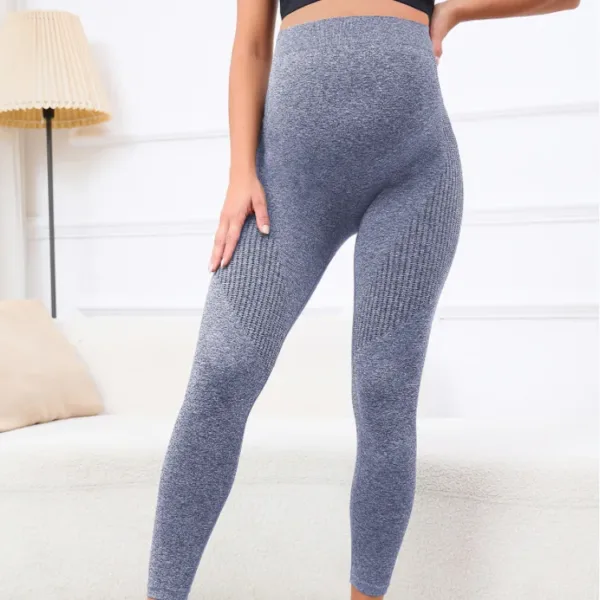 Women's Leggings Adjustable Autumn High Stretch Cropped Pants Pregnant women's yoga pants Cotton Maternity Legging Casual Pants - Image 9