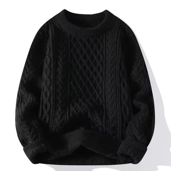 Men Korean Fashion Sweater Autumn Winter Warm Knitwear Pullovers Loose Casual Sweatshirts Knitted Jumper Streetwear Male Clothes - Image 5