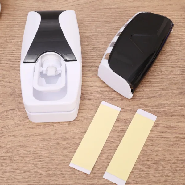 Toothbrush Holder with Automatic Toothpaste Dispenser Wall Mounted Toothbrush Razor Storage Rack Bathroom Toothpaste Squeezer - Image 9