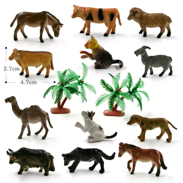 12Pcs Insect Spider Butterfly Fish Dinosaur Dog Cat Horse Figurine Farm Animal Model Action Figure Hot Toy Set For Children Gift - Image 20
