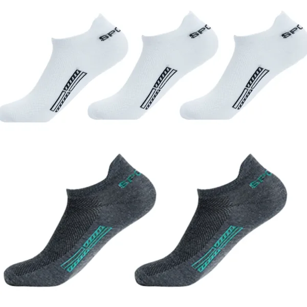 5 Pairs/Lot High Quality Men Ankle Socks Breathable Cotton Sports Mesh Casual Athletic Thin Cut Short Sokken Plus Size - Image 22