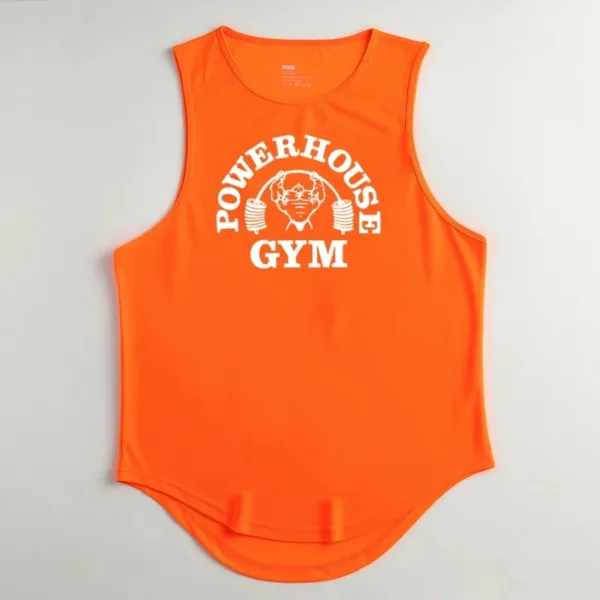 Men's Singlets Top for Fitness Gym T-shirts Suspenders Man Bodybuilding Shirt Vests Stringer Sleeveless Sweatshirt Clothing Vest - Image 8