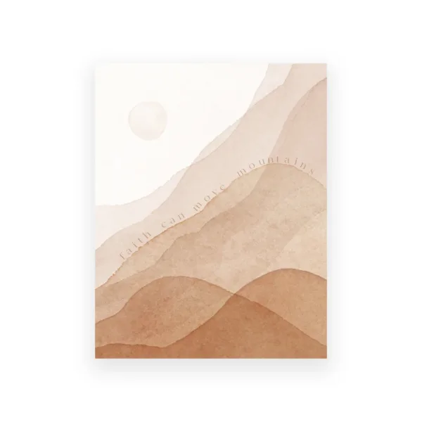 Jesus Cross Minimal Art Prints Faith Can Move Mountains Canvas Poster Bible Verse Painting Modern Scripture Wall Decor Pictures - Image 6