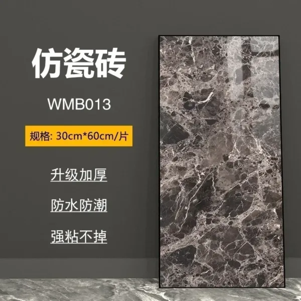 NEW 30x60Cm Marble Grain 3D Wall Sticker Floor Sticker PVC Self-Adhesive Waterproof Decorative Stickers for Home DIY House - Image 27