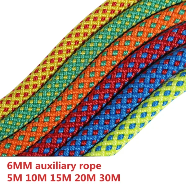 Climbing Rope Portable 6mm Non-slip Downhill Rope for Survival Parachute Cord Lanyard Camping Climbing Rope Hiking Clothesline - Image 10