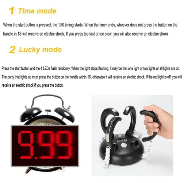 2024 new Desktop Trick Electric Lie Detector Entertaining Party Game and Mesa Gift for Family and Friends Enjoyable Table Game - Image 3